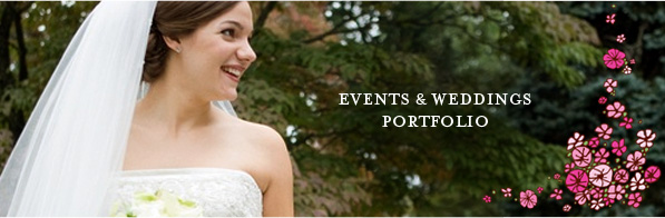 events & weddings portfolio